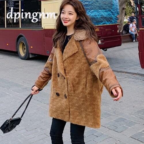 2020 Winter Women Coat Elegant Solid Lapel Loose Warm Female Outwear Casual Blends sobretudo feminino abrigo Ladies Overcoat