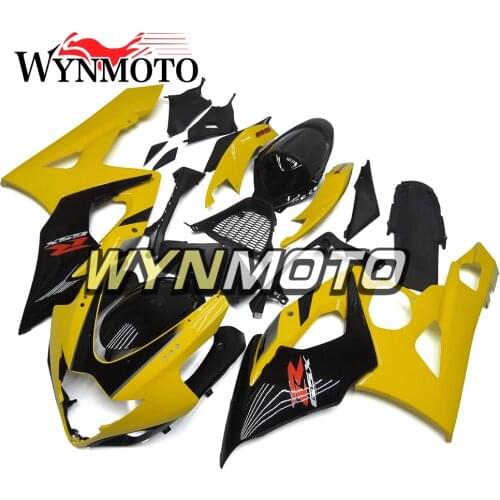 Complete Fairings Kit For GSXR1000 2005-2006 05 06 K5 Injection Fairing ABS Plastics Cowlings Yellow Black Cowling Frames Covers
