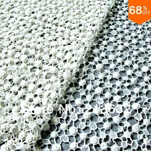 POs72-97 textile hot water soluble cotton embroidery fabric punch embroidery cloth wholesale computer embroidery processing yarn