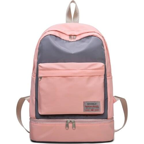 Outdoor Sport Backpack Women Patchwork Color Travel Backpacks For Women Fitness Gym Bag Weekend Bag Overnight Bag Mochila Mujer