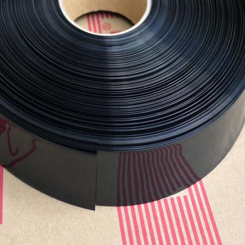 1M width 350mm ~ 415mm PVC heat shrinkable tube 18650 lithium battery skin package shrink sleeve insulation black