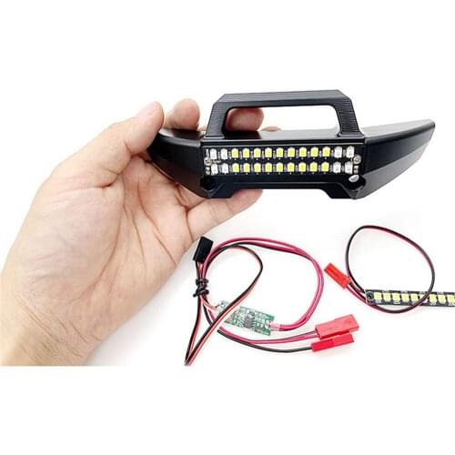 For TRAXXAS 1/10 MAXX Small X RC Car Bright Front Bumper Light Lamp LED Rear Light Strip