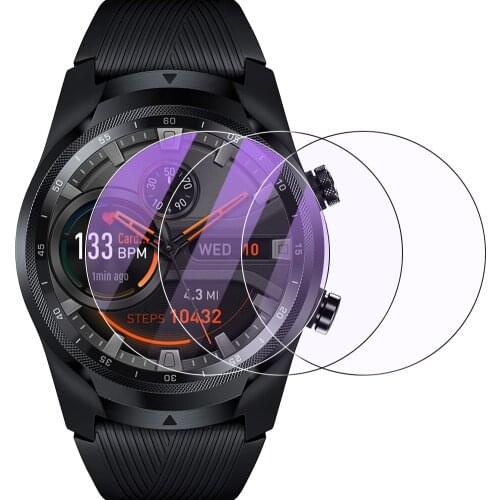 1/3PCS Tempered Glass For TicWatch S E S2 E2 C2 Smart Watch Screen Protector Film For TicWatch Pro HD Clear Anti-Scratch Glass