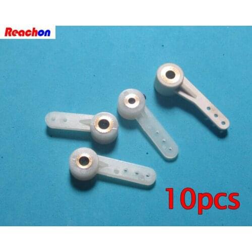 10PCS 3/4mm Single Rudder Steering Arm Plastics Single Rudder Arm Spare Parts For DIY RC Airplane/Car/Boat Models