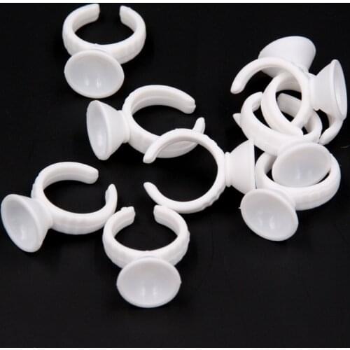 100pcs small Permanent Makeup Disposable Finger Easy Ring Ink Holders/Cups tattoo accesories