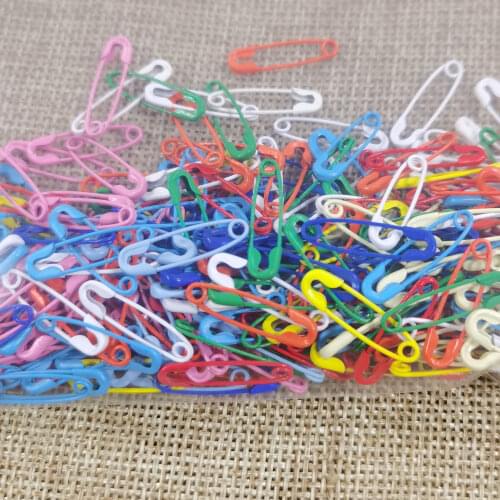 200-500 PCS Colorful Craft Safety Pins MANY Colors Random Price Jewelry Tag Stitch Markers Safety Pins Brooch Apparel Accessorie