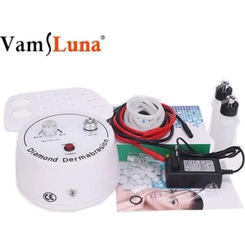 3 in 1 Diamond Microdermabrasion Machine For Personal Home Use With Diamond 9 Tips Facial Care Salon Dermabrasion Equipment