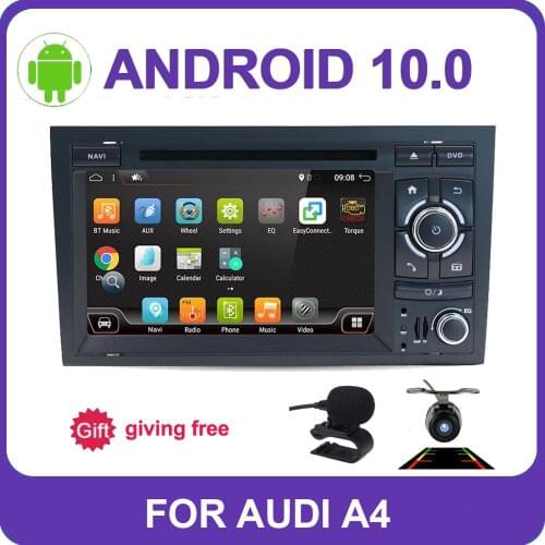 Android 10.0 4 Core 2GB RAM Steering Car DVD player GPS map DVR rear camera TV OBD2 RDS Radio BT For Audi A4 B7 S4 RS4 SEAT EXEO