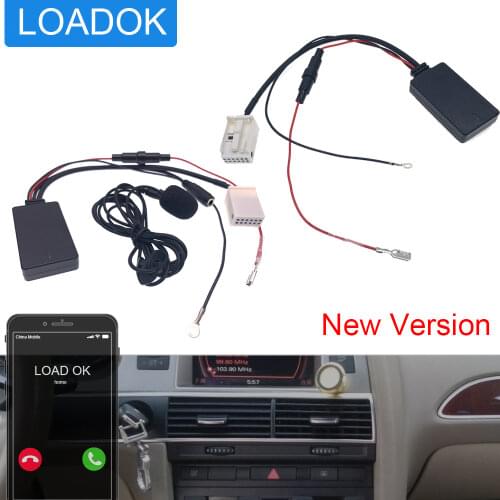 Car CD Changer Microphone Phone Call Handsfee Cable Bluetooth Audio Adapter for Volkswagen RCD315 RCD510 RNS510 Car Speakers