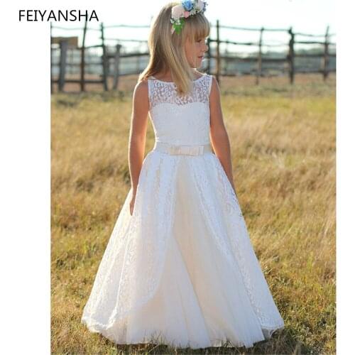 Kids Dresses For Girls Princess Dress Flower Girl Wedding Evening Gowns Party Dresses Teenage Dress vestido 4 6 8 10 13 14 Year