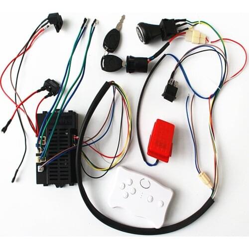 Children Electric Car RX30 24V Kids Cycling DIY Upgrade Kit,24V Speed Controller And 2.4G Bluetooth Remote Harness With Switches