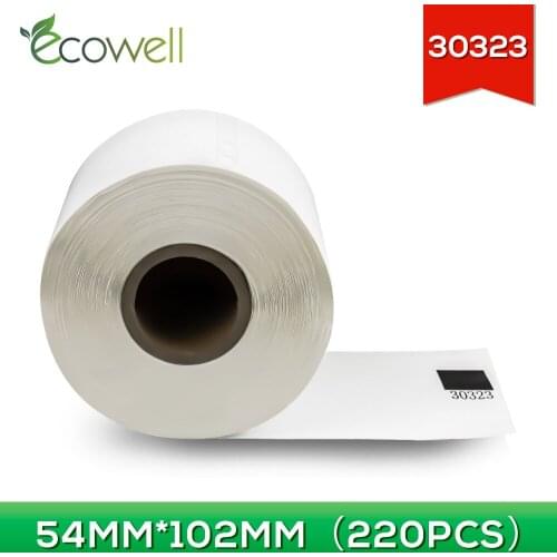 Ecowell 1Roll 220pcs label 30323 shipping label LW 30323 54mm*102mm compatible for DYMO LabelWriter 4XL 450 450 Turbo 450 DUO