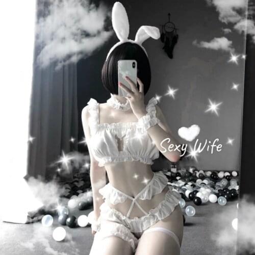 Erotic Clothes Japanese Lingerie Uniformes Estudiantes Erotic Lace Lingerie Sexy Student Uniform Temptation Cat Sexy Mesh Dress