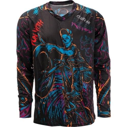 Downhill Jersey Long Sleeve Motocross Racing Bicycle Jerseys Mountain Bike MTB Shirts Offroad DH Sportswear Cycling Clothing