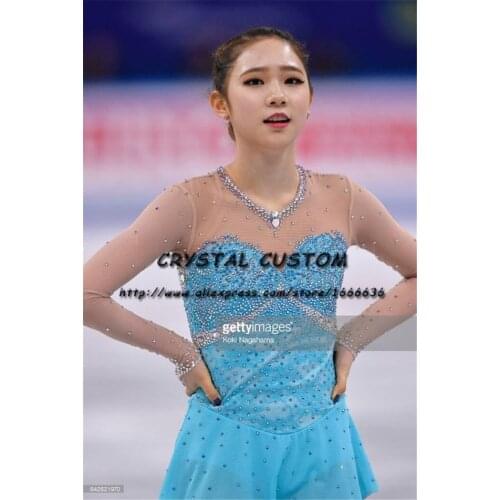 Crystal Custom Figure Skating Dresses Girls New Brand Ice Skating Dresses For Competition DR4567
