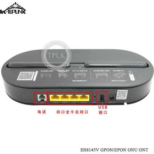 Hua Wei HS8145V GPON ONU ONT 4GE+1Tel+1USB+WIFI (2.4GHz/5GHz) Optical network terminal HGU Dual Band Router as HG8245U HG8245Q2