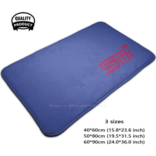 Sti Logo Wr Blue Pearl Soft House Family Anti-Slip Mat Rug Carpet Mitsubishi Rally Ralliart To Sb Lancer Evo Evolution Mcrae
