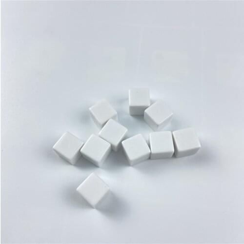 New 12/14/16/18/20mm 200pcs White Blank Dice Acrylic Vertical Angle D6 Blank RPG Dice Write DIY Carving Children Teaching Dice