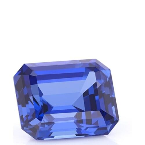 Lab sapphire Royal Blue Octagon shape loose stone for necklace making