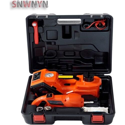 Multifunctional 12V 5T Electric Hydraulic Jack Car jack Electric Torque Wrench Protable Tire Lifting Car Repair Tool 45CM