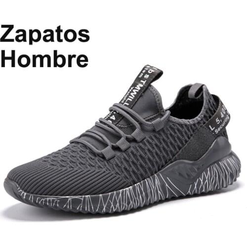 Non-Slip Unisex Light Breathable Running Shoes Wear-resistant Lace-Up Sport Shoes Mans Fashion Sneakers 35-46