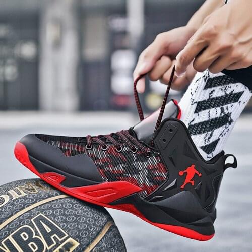 New Hot Mens Basketball Shoes Outdoor Sport Sneakers Men Wear Rsistant Basketball Boots Breathable Athletic Walking Zapatillas