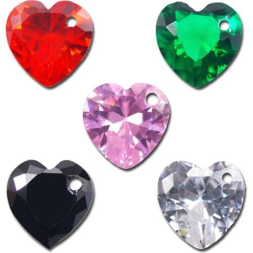 New Love Crystal Zircon with Hole Rhinestone DIY Right Hole Necklace and Earrings Decoration with Handmade Material Pack