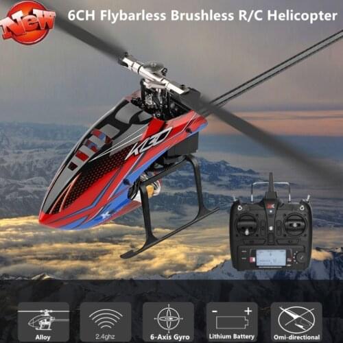 High Simulation RC Helicopter 6CH Brushless Motor Flybarless 3D/6G Dual Mode Omi-directional Stunt Fly Rechargeable RC Model Toy