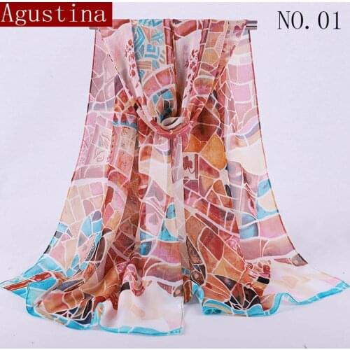 Scarf hijab winter scarves women shawl wrap luxury chiffon high designer brand quality fashion long chain print poncho autumn t