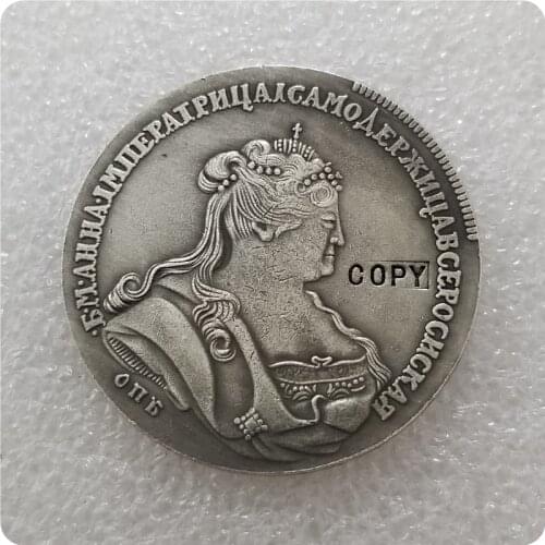 Type#2: 1737 RUSSIA 1 ROUBLE Copy Coin commemorative coins