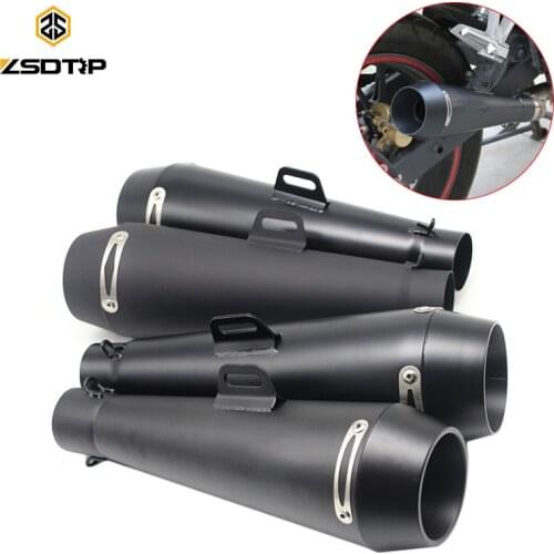 ZSDTRP Universal 51MM Motorcycle Exhaust Pipe M4 Escape GP Pot Muffler For Honda CBR1000 Yamaha R6 Kawasaki Dirt Bike Moto ATV