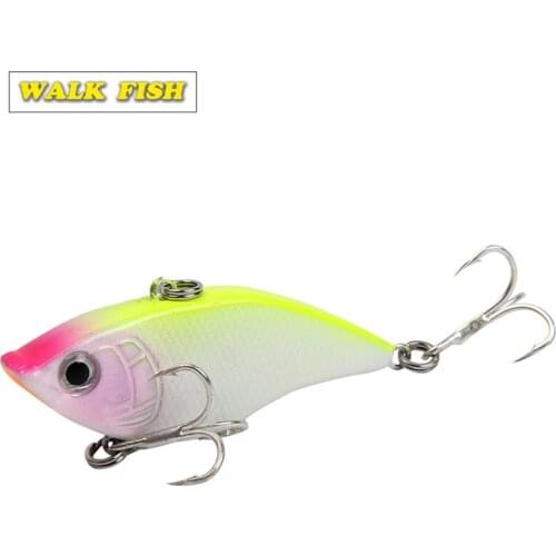 Walk Fish 1Pcs 5cm 14.5g Top Quality New Design VIB Sinking Vibration Lure Hard Bait Artificial Winter Ice Fishing Trout Pesca