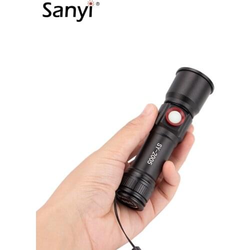 XML-2 LED Tactical Flashlight Rechargeable USB Torch L2 Waterproof Handy Flash Light Zoom Focus Flashlights Camping Lantern