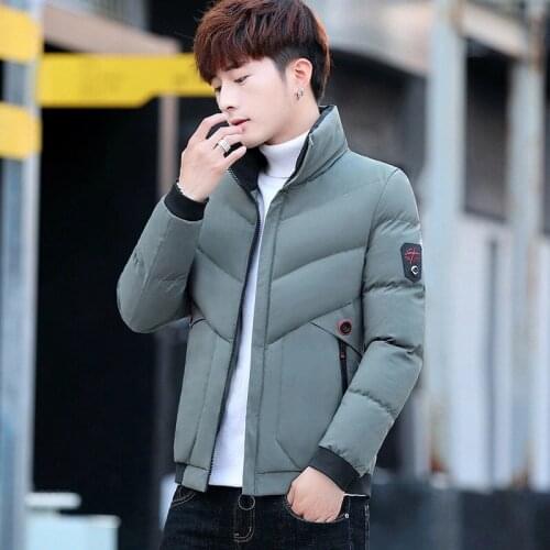 Winter 2021 Mens Thicken Jacket Stand Collar Down Jacket Mens Coat Warm Breathable Slim Trend Mens Brand Clothing