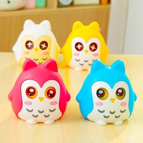 1PC Money Saving Boxes Piggy Bank Home Decor Children Toys Money Boxes Cartoon Owl Shaped Birthday Gift Coins Storage Box U3
