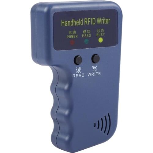 125KHz EM4100 Portable Handheld ID Card Copier Writer Reader Writer Duplicator + 1pc Keyfob for Door Access Control System