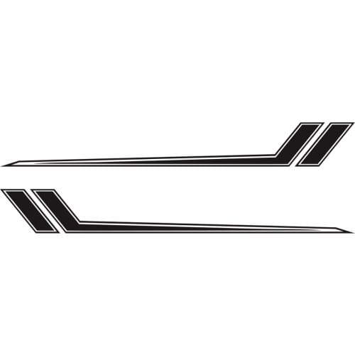 2Pcs 173cm Car Body Stickers Drawing Waistline Sticker Car Body Racing Side Door Long Stripe Stickers Auto Vinyl Decals