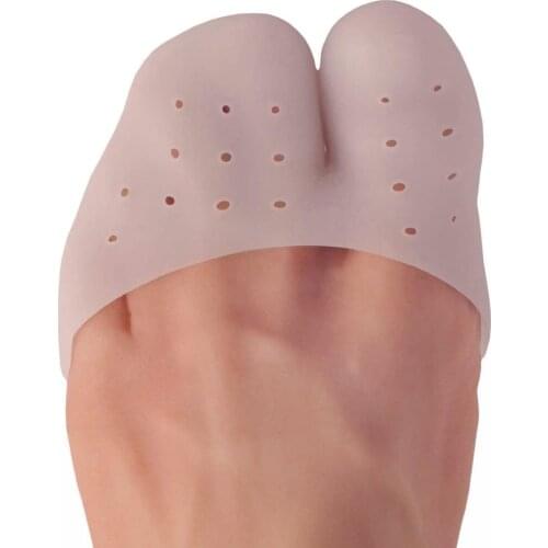 2 Pieces Soft Toe Protectors Pads ballet Toe Sleeves split finger Gel Toe insole Toe Guards Toe Covers for Women Men