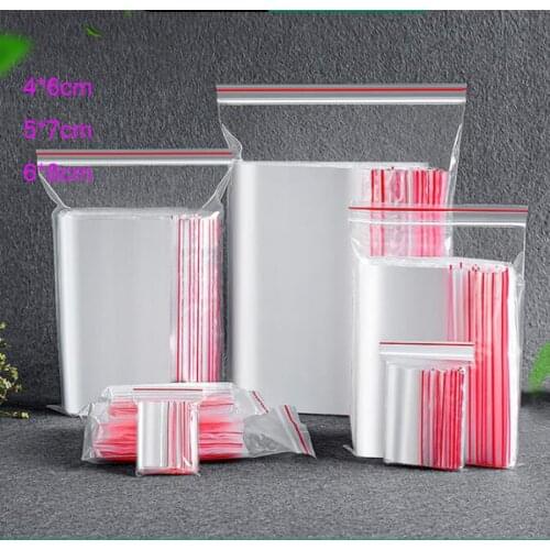 200/100 Ziplock Bag Transparent Self Adhesive Sealed Gift Diamond Painting Opp Plastic SachetBead SoneStorage Diy 5d