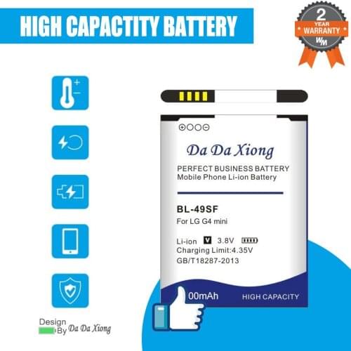 Da Da Xiong 4350mAh BL49SF BL-49SF Battery for LG H735T H525N G4 mini G4 Beat G4C G4S Phone battery