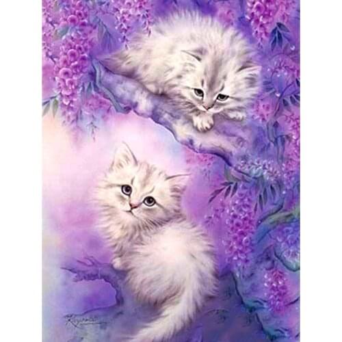 Full Square/Round Drill 5D DIY Diamond Painting "Animal Cat Landscape" 3D Rhinestone Embroidery Cross Stitch 3D Home Decor Gift