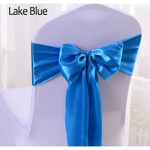 Satin Chair Sashes Ties 12Pcs Chair Decorative Satin Sashes Bow Design for Wedding Events Banquet Home Kitchen Decoration