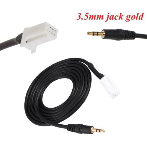 Biurlink 1.5M 3.5MM AUX Input Audio Cable Male Adapter For Suzuki Vitara SX4 Grand 8Pin Rear Port