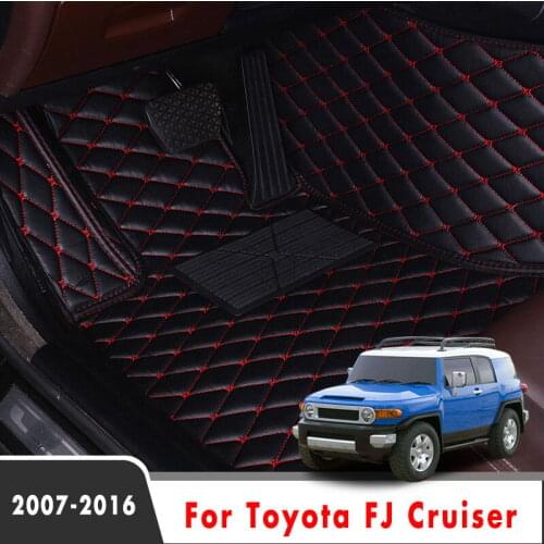 LHD Car Floor Mats For Toyota FJ Cruiser 2016 2015 2014 2013 2012 2011 2010 2009 2008 2007 Auto Interior Accessories Carpets