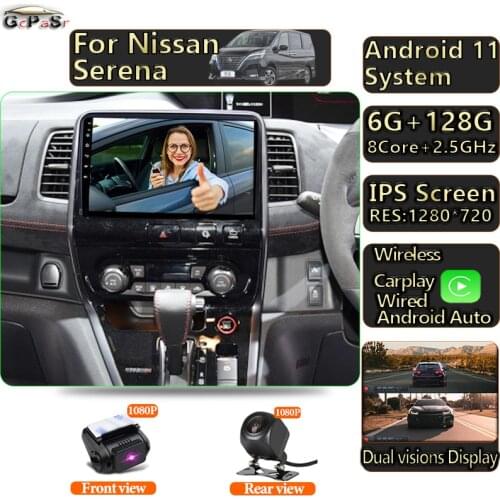 Auto Car Multimedia Player Radio Video For Nissan Serena 2016 -2018 Android 11 Navigation GPS Touchscreen Autoradio Stero