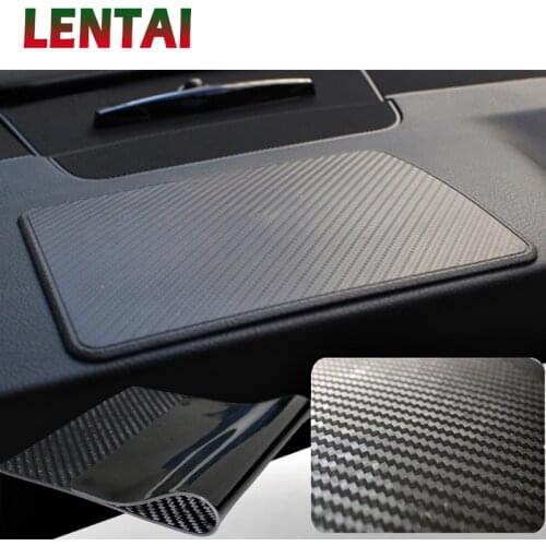 LENTAI 1PC Carbon fiber Car PVC non-slip mat For Lada Granta Ford Fiesta Mondeo Kuga Fusion Ecosport Chevrolet Cruze Lacetti