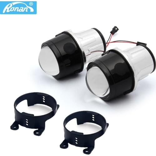 2.5" Bi-Xenon Fog Light Projector Lens for H8 H9 H11 car stylig safty For Corolla RAV4 Camry Front fog lamp DIY