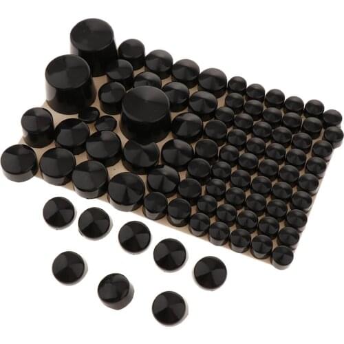 Black Motorcycle Screw Bolt Cap Bolt Cap For Touring 1994-201