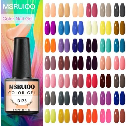MSRUIOO Gel Nail Polish Lamp All For Nails Art Manicure With Matt Base Top Coat Semi Permanant Gellak Nail Gel Polish Varnish