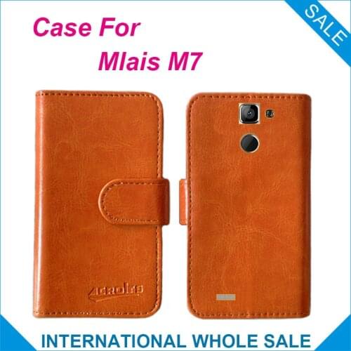 Hot! 2016 M7 Mlais Case, Factory Price High Quality Original Flip Leather Exclusive Cover For Mlais M7 Case tracking number